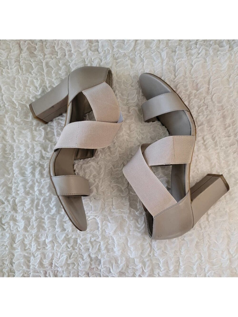Rockport Beige Block Heel Sandals